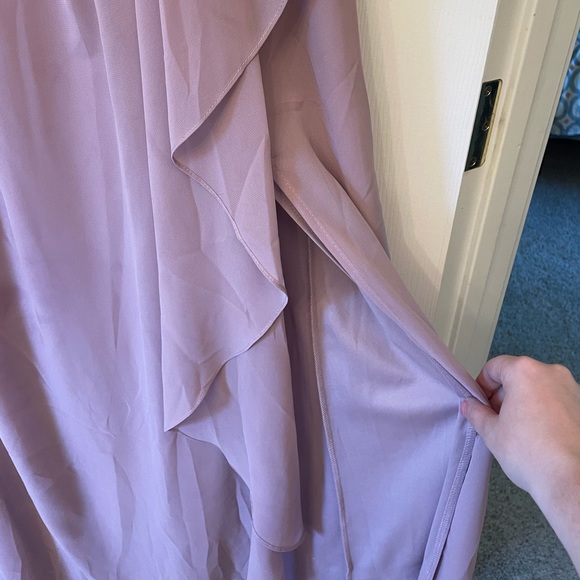 Off the shoulder David’s bridal dress - quartz, SZ 12 - Picture 5 of 14